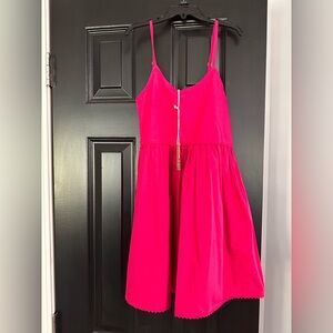 Roller Rabbit girl’s dress, size 8. Pink - with pockets and adjustable  straps